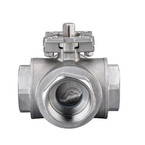 High Platform 4-way thread ball valve