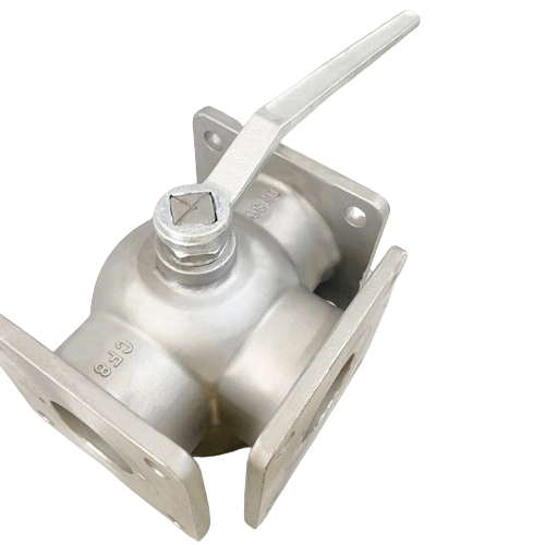 Flanged Square Body 3-Way Ball Valve