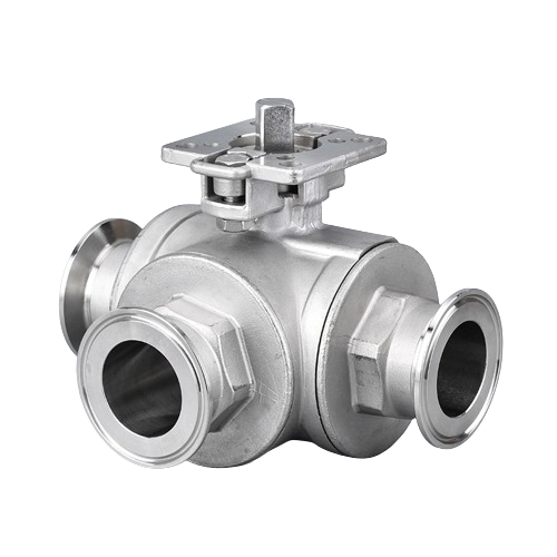 Vaccum High platform 3-way ball valve