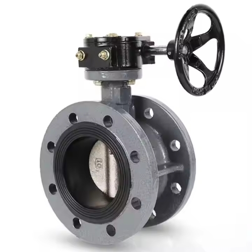 FURUI Factory Direct Sales Hot Sale PN16/20/40 ISO5211 ANSI/GB/DIN/JIS WCB/SS304/316 Turbine Manual Flange Butterfly Valve
