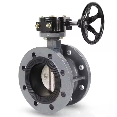 FURUI Factory Direct Sales Hot Sale PN16/20/40 ISO5211 ANSI/GB/DIN/JIS WCB/SS304/316 Turbine Manual Flange Butterfly Valve