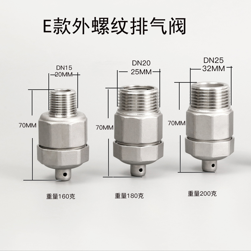 E-type exhaust valve